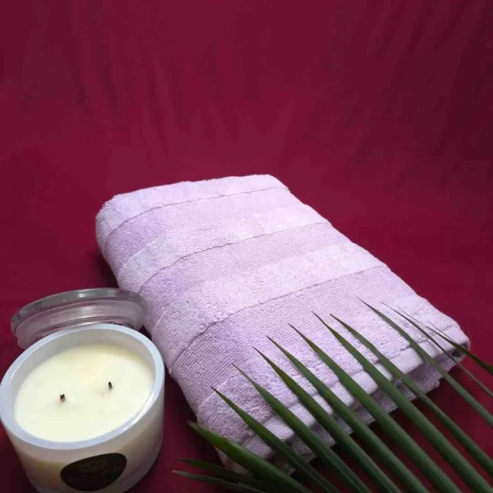 Stunning Stripes - Premium Bath Towel (Lilac)