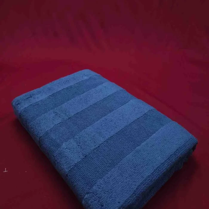 Stunning Stripes - Premium Bath Towel (Navy)