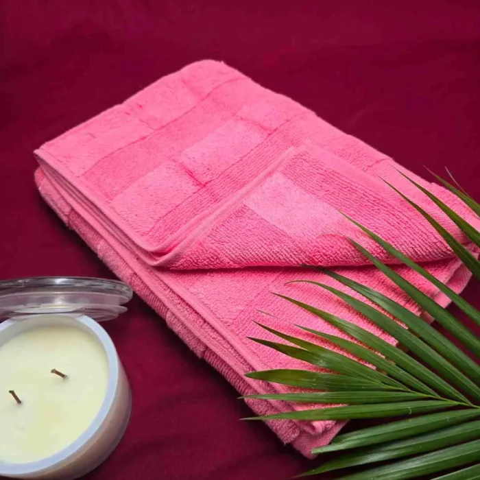 Stunning Stripes - Premium Bath Towel (LT Pink)