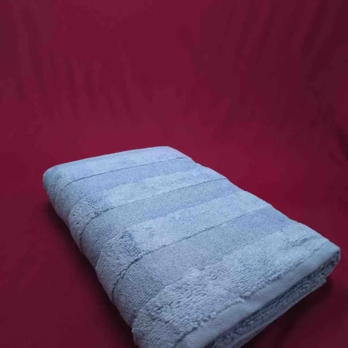 Stunning Stripes - Premium Bath Towel (Denim)