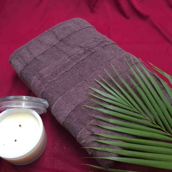 Stunning Stripes - Premium Bath Towel (Brown)