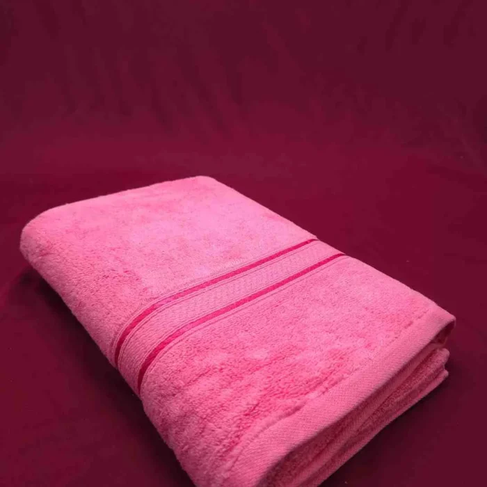 LavishEssence Premium Cotton Bath Towel ( LT Pink)