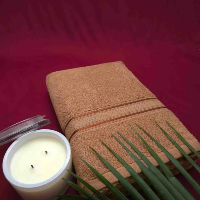 LavishEssence Premium Cotton Bath Towel (Coffee)