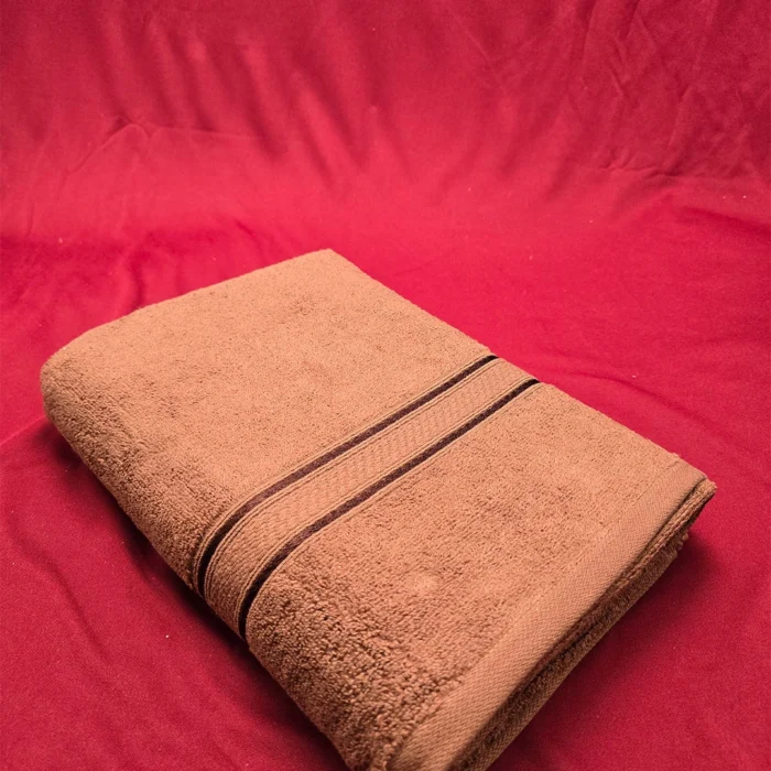 Lavish Essence Premium Cotton Bath Towel (Brown)