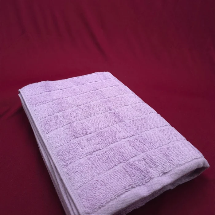 Checkered Charms - Premium Bath Towel (Lilac)